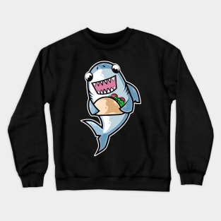 Shark Taco Kawaii Neko Anime Mexican food graphic Crewneck Sweatshirt